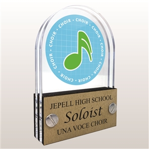 Double Pane Acrylic Choir Trophy Award