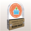 Double Pane Acrylic Debate Trophy Award