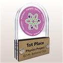 Double Pane Acrylic Physics Trophy Award