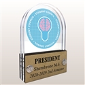 Double Pane Acrylic Student Council Trophy Award