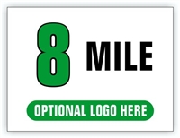 Race Distance Marker Sign 8 Mile