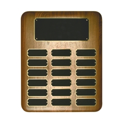 Elliptical Walnut Perpetual Plaque