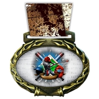 Baseball Medal in Jam Oval Insert | Baseball Award Medal