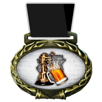 Beer Medal in Jam Oval Insert | Beer Award Medal