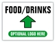 Race Event I.D. & Information Sign | Food Drinks Directional