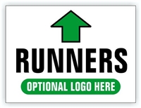 Race Event I.D. & Information Sign | Runner Directional