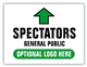 Race Event I.D. & Information Sign | Spectator and General Public Directional