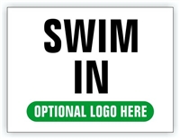 Race Event I.D. & Information Sign | Swim In