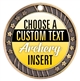 Archery Full Color Custom Text Insert Medal