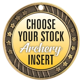 Archery Full Color Insert Medal