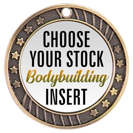 Body Building Full Color Insert Medal