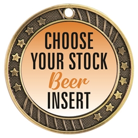 Beer Full Color Insert Medal