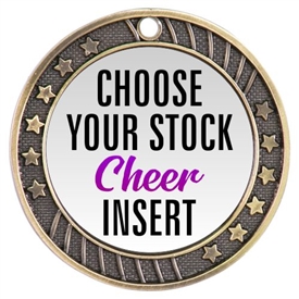 Cheer Full Color Insert Medal