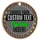 Cycling Full Color Custom Text Insert Medal