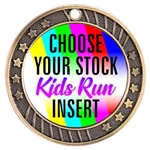 Kids Run Full Color Insert Medal