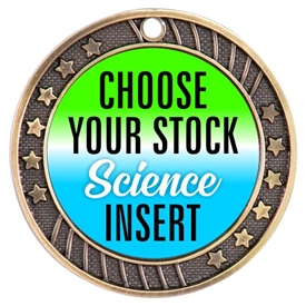 Science Full Color Insert Medal