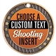 Shooting Full Color Custom Text Insert Medal