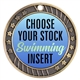 Swimming Full Color Insert Medal