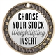 Weight Lifting Full Color Insert Medal