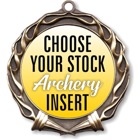 Archery Full Color Insert Medal