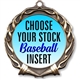 Baseball Full Color Insert Medal