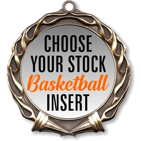 Basketball Full Color Insert Medal