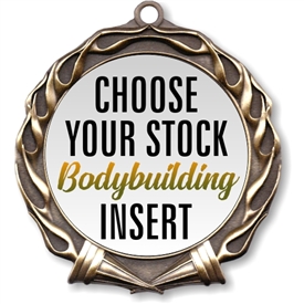 Body Building Full Color Insert Medal