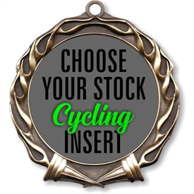 Cycling Full Color Insert Medal