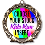 Kids Run Full Color Insert Medal