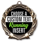 Running Full Color Custom Text Insert Medal