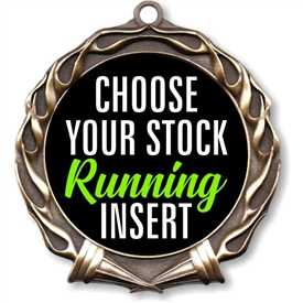 Running Full Color Insert Medal