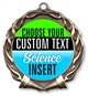 Science Full Color Custom Text Insert Medal