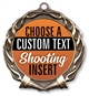 Shooting Full Color Custom Text Insert Medal
