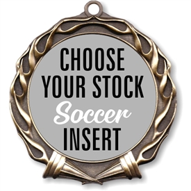 Soccer Full Color Insert Medal