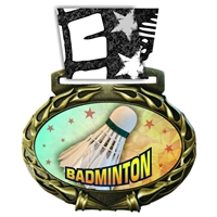 Badminton Medal in Jam Oval Insert | Badminton Award Medal