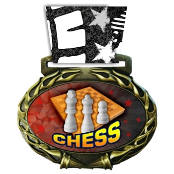 Chess Medal in Jam Oval Insert | Chess Award Medal