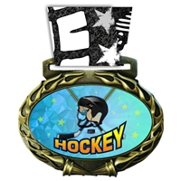 Hockey Medal in Jam Oval Insert | Hockey Award Medal