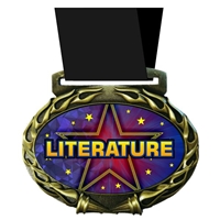 Literature Medal in Jam Oval Insert | Literature Award Medal