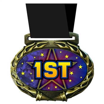 Place Medal in Jam Oval Insert | Place Award Medal