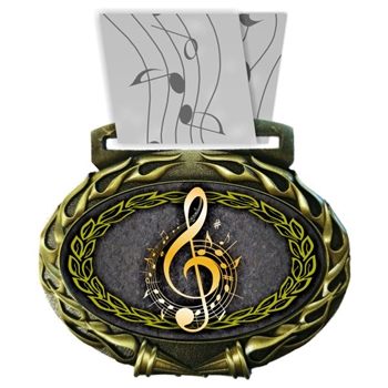 Music Medal in Jam Oval Insert | Music Award Medal