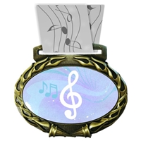 Music Medal in Jam Oval Insert | Music Award Medal