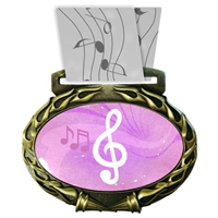 Music Medal in Jam Oval Insert | Music Award Medal