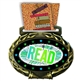 Reading Medal in Jam Oval Insert | Reading Award Medal