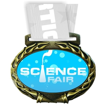 Science Medal in Jam Oval Insert | Science Award Medal