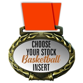 Basketball Full Color Insert Medal