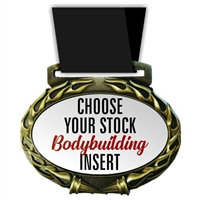 Body Building Full Color Insert Medal