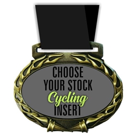 Cycling Full Color Insert Medal