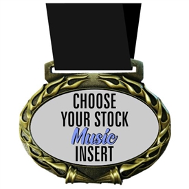 Music Full Color Insert Medal