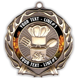 CUSTOM TEXT Cooking Medal