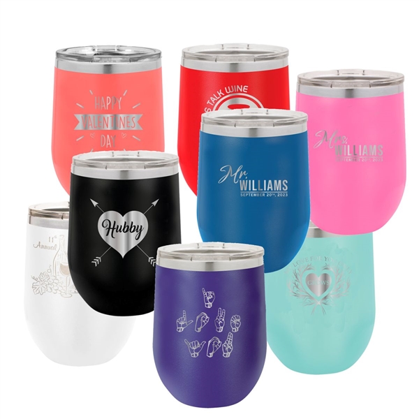 Stainless Vacuum Insulated Stemless Wine Glass